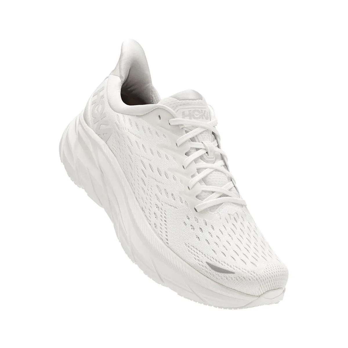 Clifton 8 - WHITE / WHITE (HOKA er litt liten – ta en størrelse opp.)