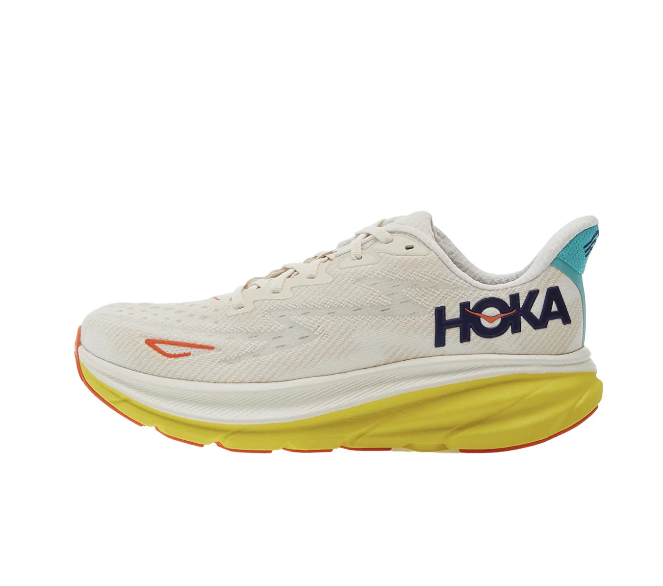 Clifton 9 Eggnog / Passion Fruit (HOKA er litt liten – ta en størrelse opp.)