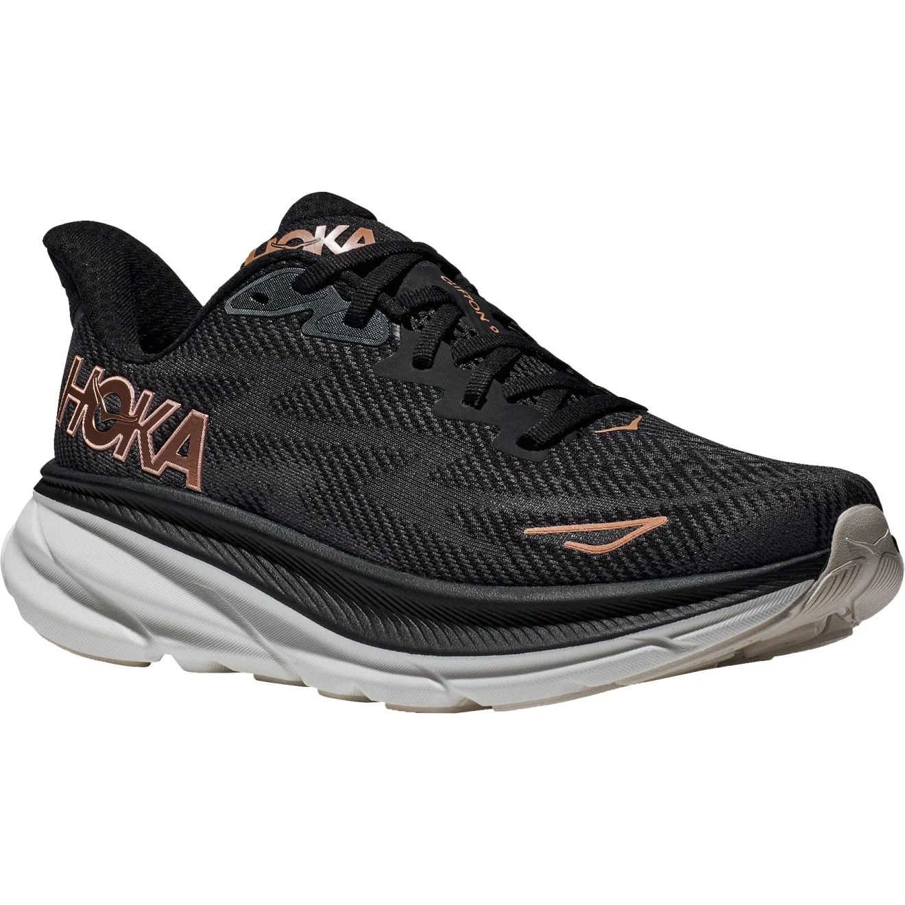 Clifton 9 - Black / Rose (HOKA er litt liten – ta en størrelse opp.)