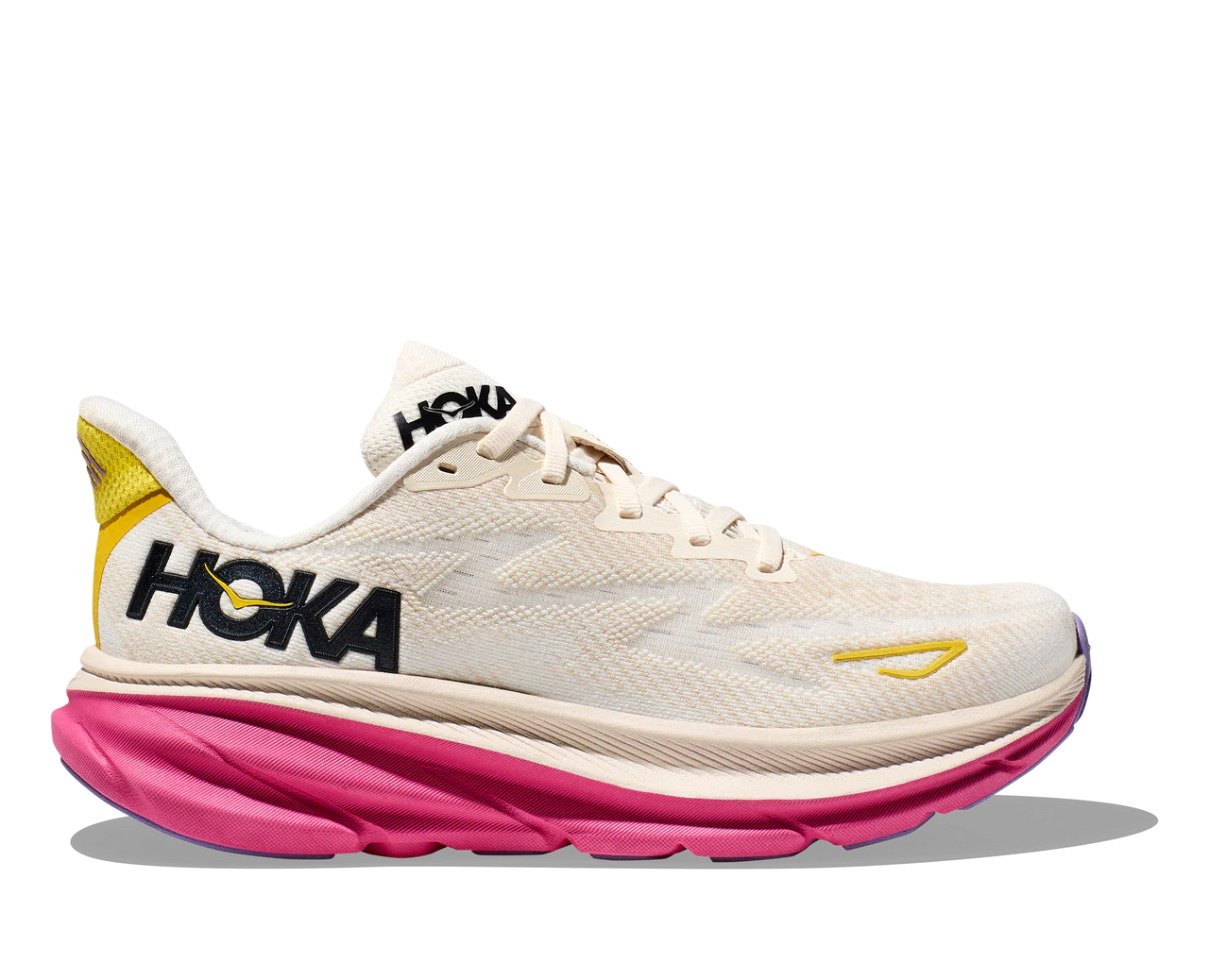 Clifton 9 - eggnog / blanc de blanc (HOKA er litt liten – ta en størrelse opp.)