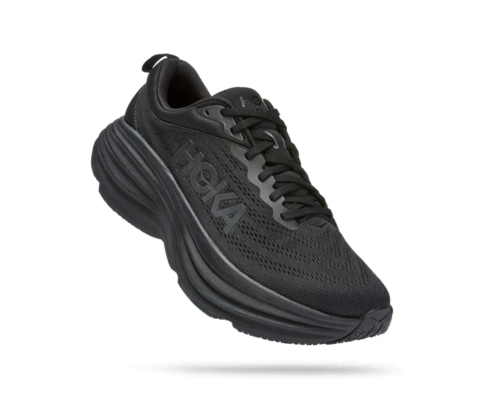 BONDI 8 Black/Black (HOKA er litt liten – ta en størrelse opp.)