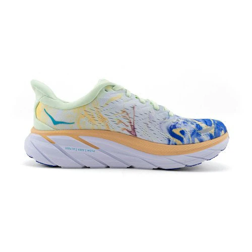 Clifton 8 -  White Blue Tgt (HOKA er litt liten – ta en størrelse opp.)