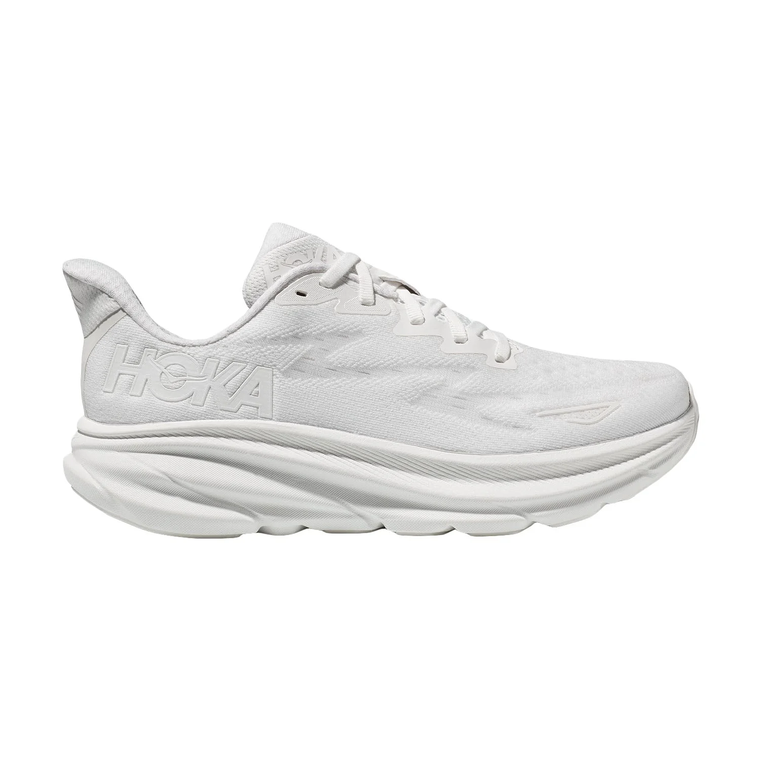 Clifton 9 - WHITE / WHITE (HOKA er litt liten – ta en størrelse opp.)