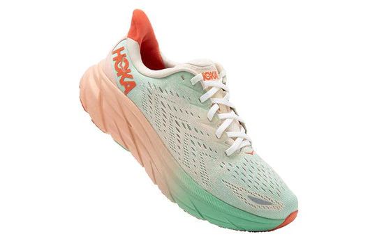 Clifton 8 -  Orange / Mint Green (HOKA er litt liten – ta en størrelse opp.)