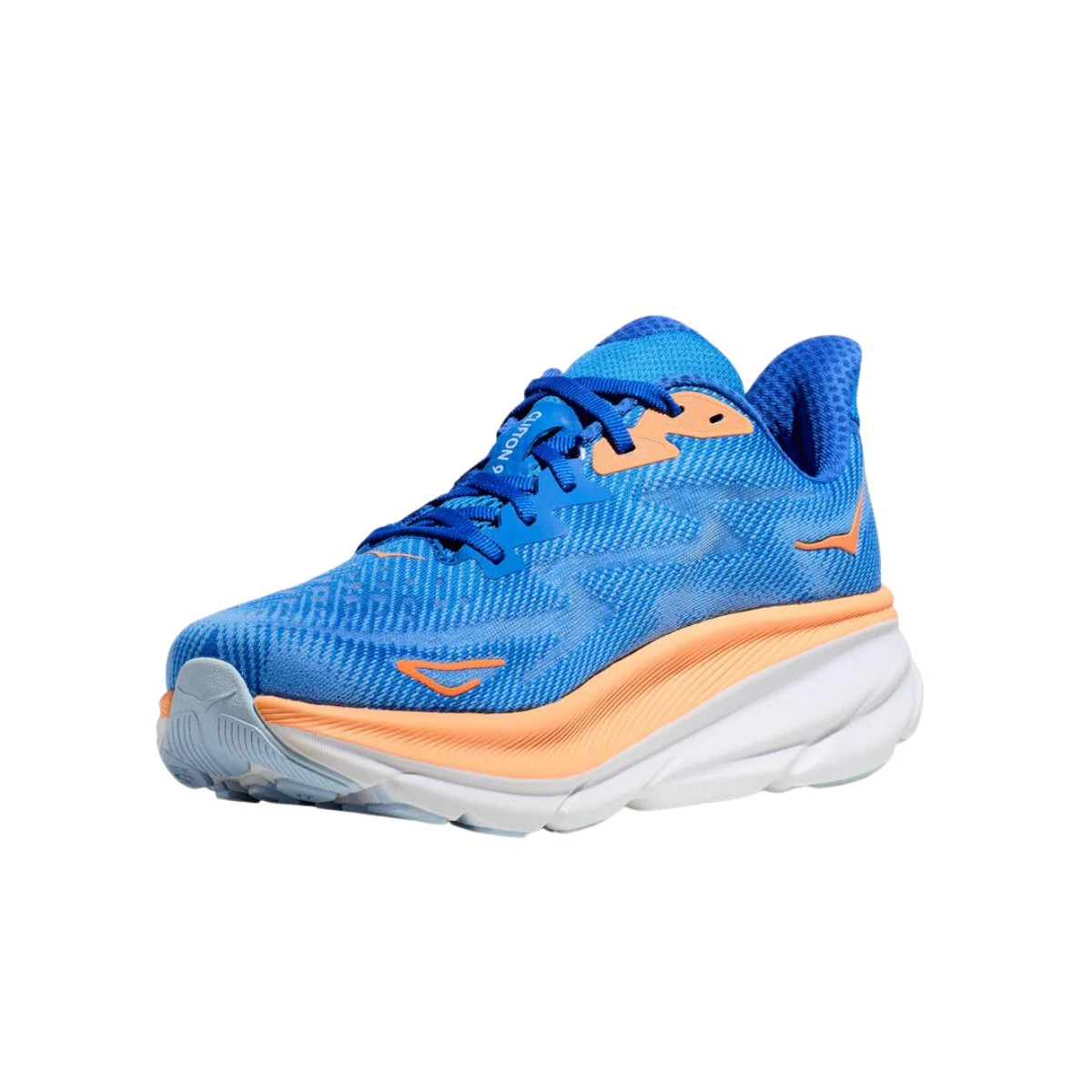 Clifton 9 - Blue / Orange (HOKA er litt liten – ta en størrelse opp.)