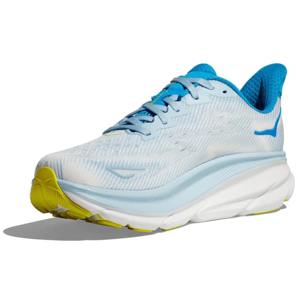 Clifton 9 - Ice water / Evening primrose (HOKA er litt liten – ta en størrelse opp.)