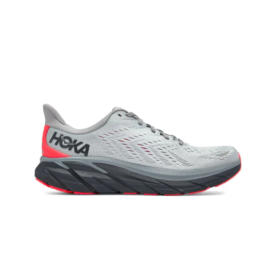 Clifton 8 - Sharkskin / Diva Pink (HOKA er litt liten – ta en størrelse opp.)