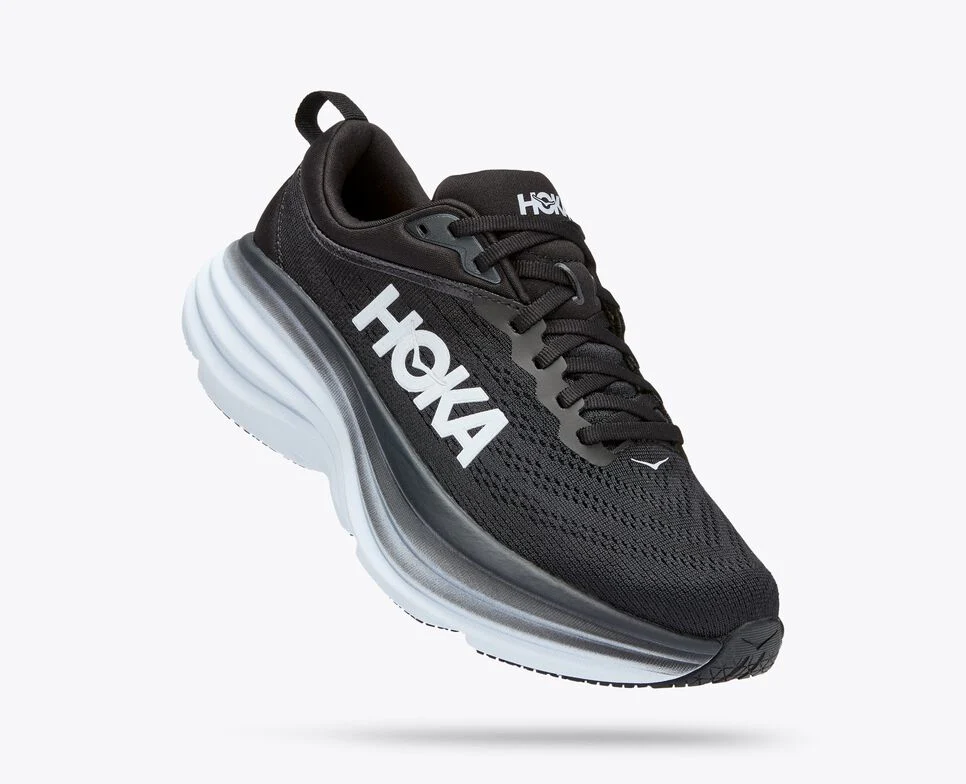 BONDI 8  BLACK / WHITE (HOKA er litt liten – ta en størrelse opp.)