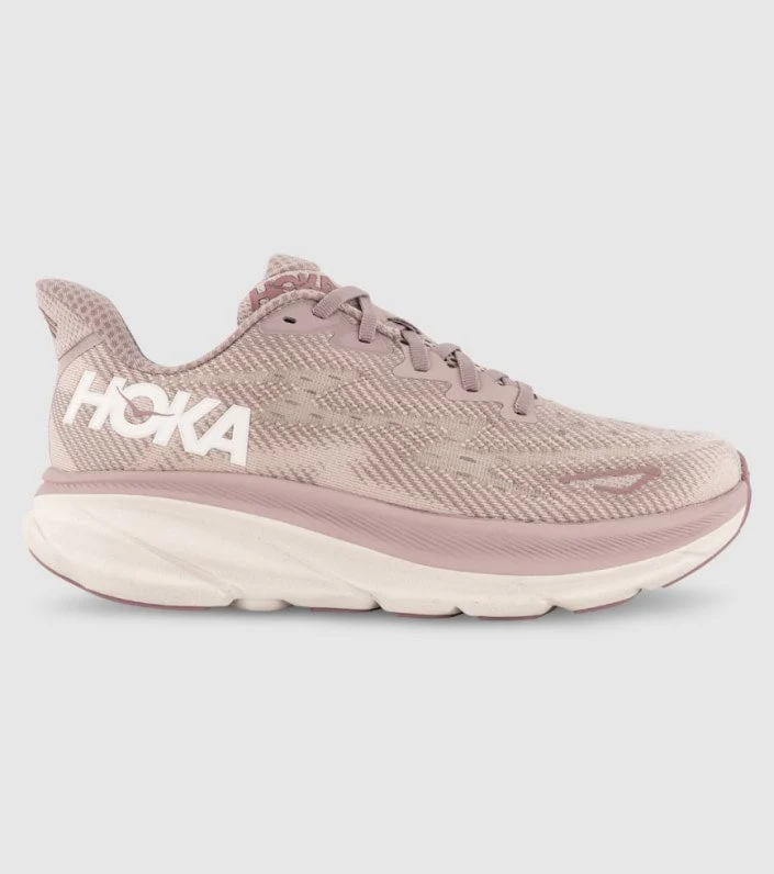 Clifton 9 - Pale mauve / Peach whip (HOKA er litt liten – ta en størrelse opp.)