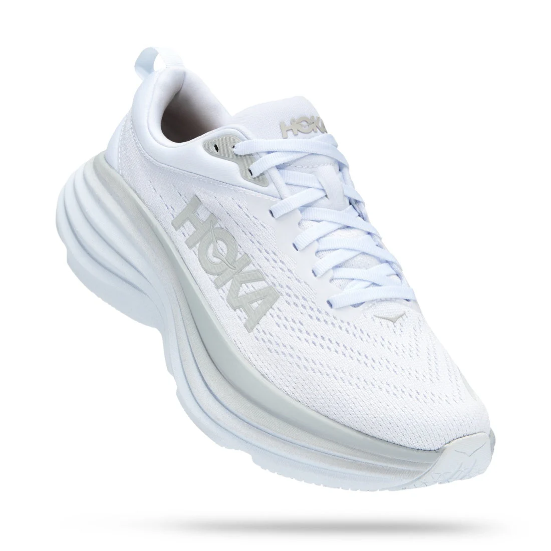 BONDI 8 White / White (HOKA er litt liten – ta en størrelse opp.)