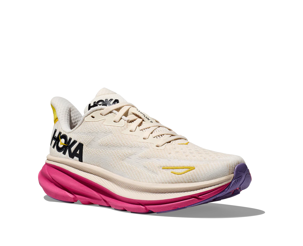 Clifton 9 - eggnog / blanc de blanc (HOKA er litt liten – ta en størrelse opp.)