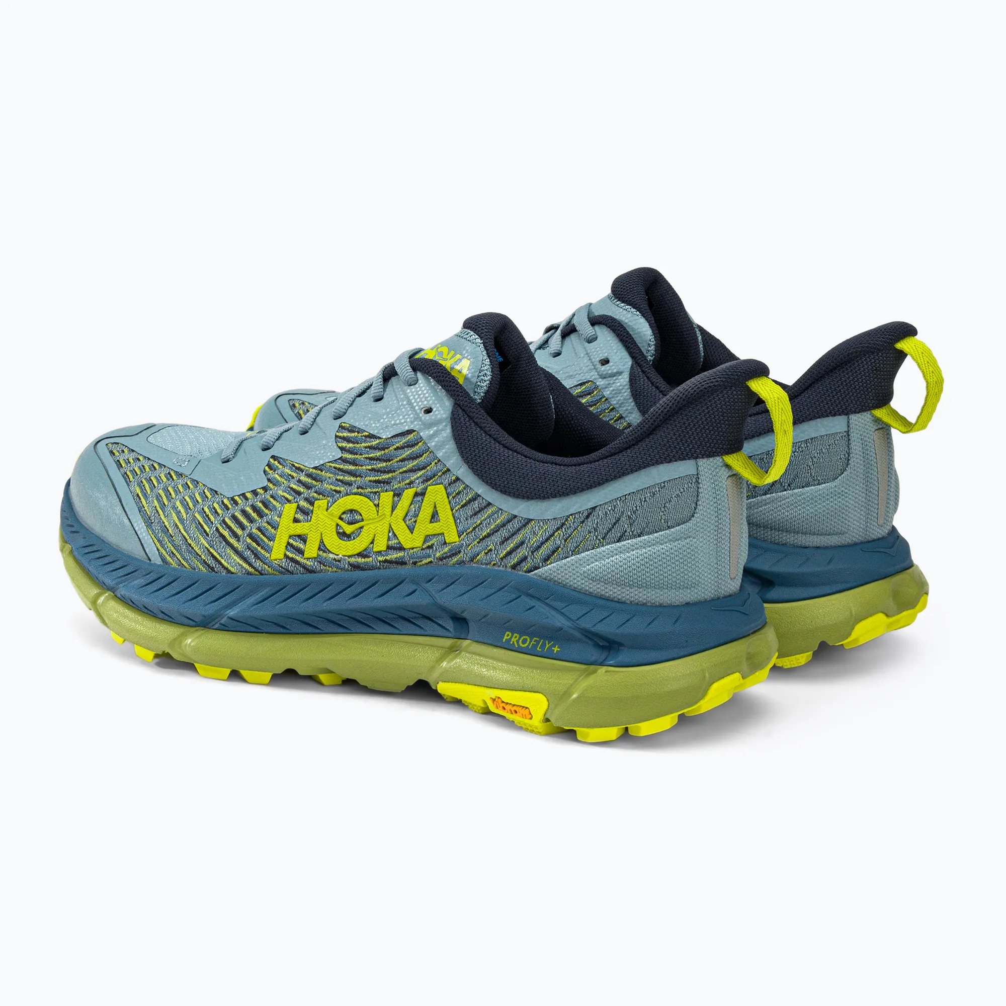 Hoka Mafate Speed 4 blue yellow (HOKA er litt liten – ta en størrelse opp.)