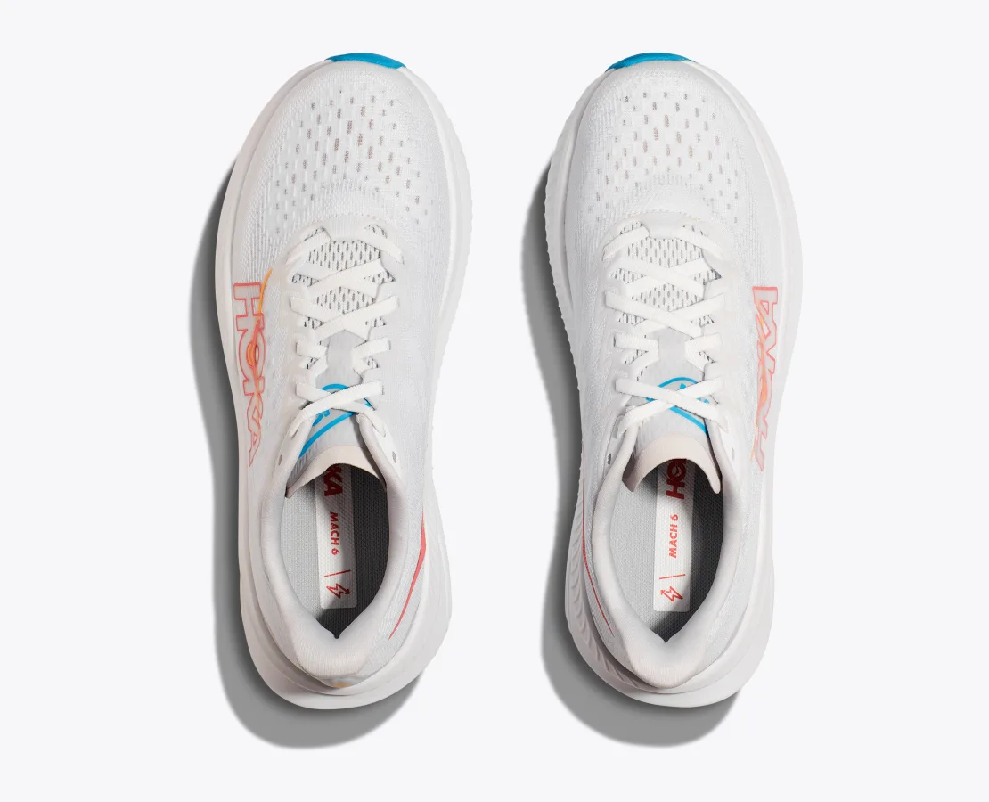 Hoka MACH 6 White Nimbus Cloud (HOKA er litt liten – ta en størrelse opp.)
