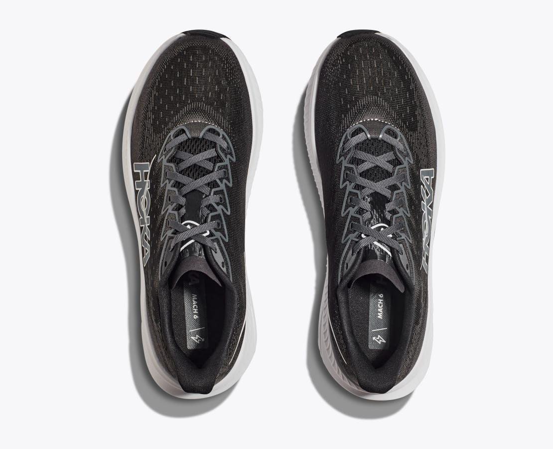 Hoka MACH 6 Black White (HOKA er litt liten – ta en størrelse opp.)