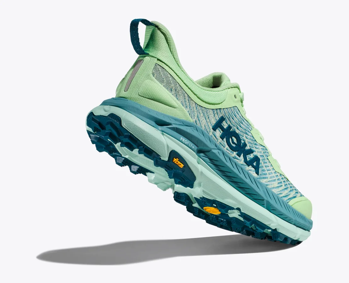Hoka Mafate Speed 4 Lime Glow Ocean Mist (HOKA er litt liten – ta en størrelse opp.)