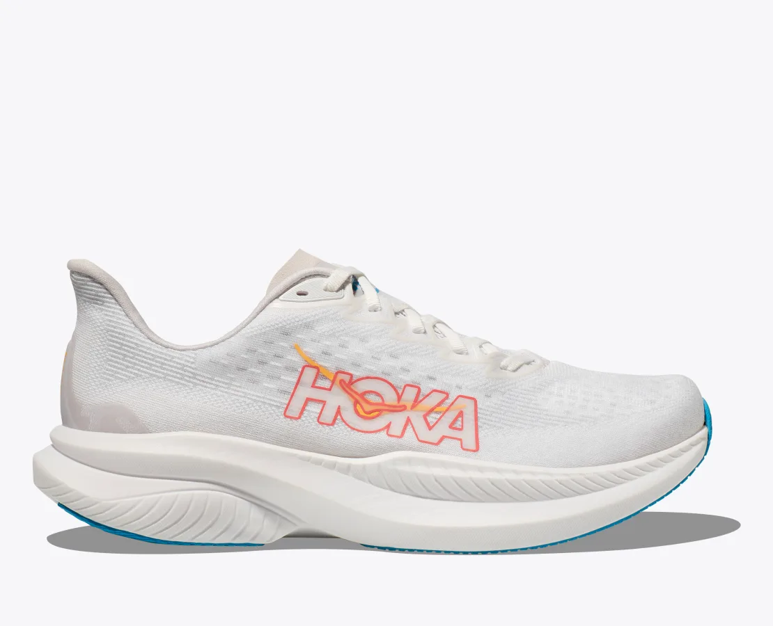 Hoka MACH 6 White Nimbus Cloud (HOKA er litt liten – ta en størrelse opp.)
