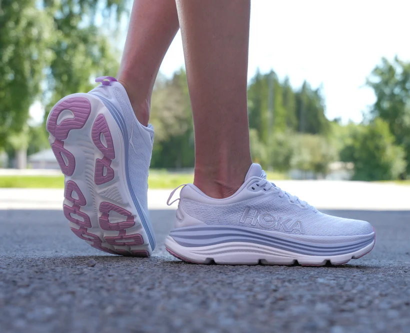 Hoka W GAVIOTA 5 Sea Ice / Pink Twilight (HOKA er litt liten – ta en størrelse opp.)