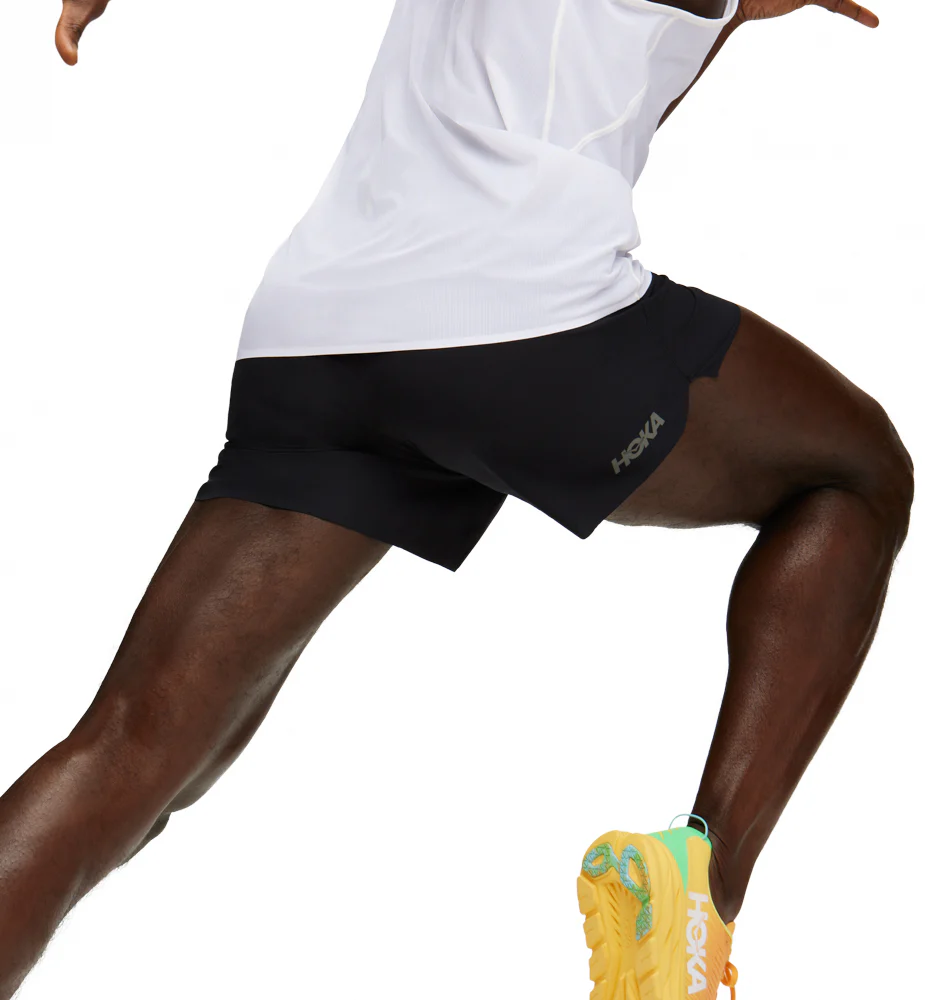 Hoka M GLIDE 5'' SHORT W/BRIEF Black (HOKA er litt liten – ta en størrelse opp.)