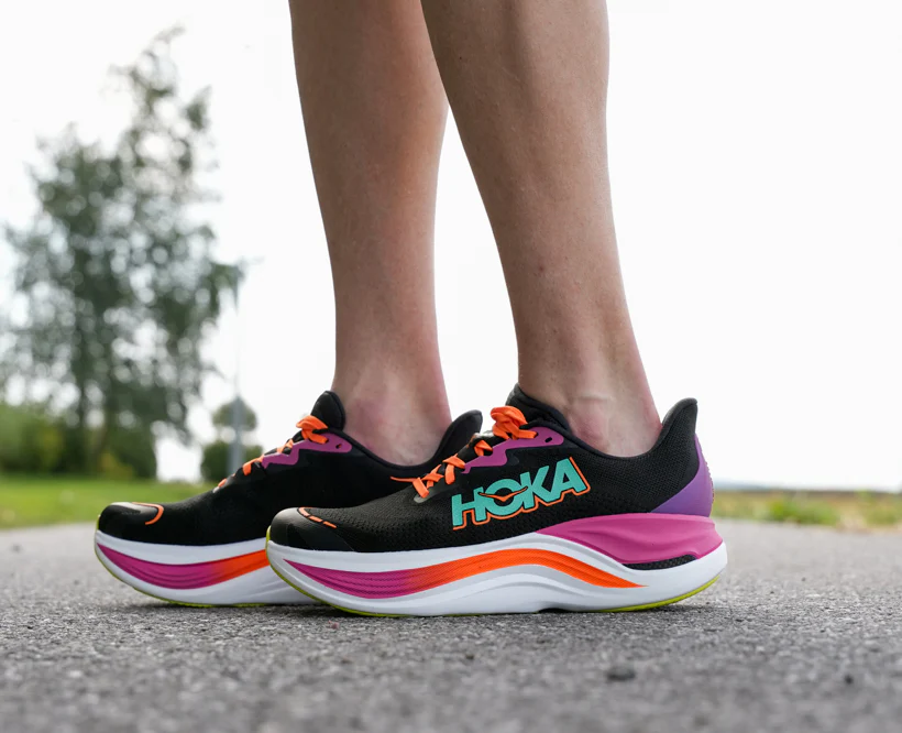 Hoka M SKYWARD X Black / Electric Aqua (HOKA er litt liten – ta en størrelse opp.)