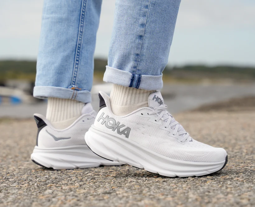 Hoka M CLIFTON 9 Nimbus Cloud / Steel Wool (HOKA er litt liten – ta en størrelse opp.)