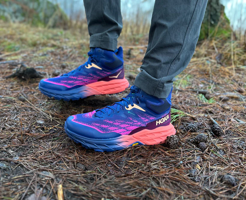 Hoka W SPEEDGOAT 5 MID GTX Bellwether Blue / Camellia (HOKA er litt liten – ta en størrelse opp.)