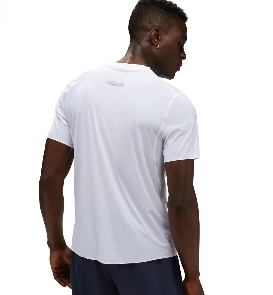 Hoka M AIROLITE RUN SHORT SLEEVE White (HOKA er litt liten – ta en størrelse opp.)