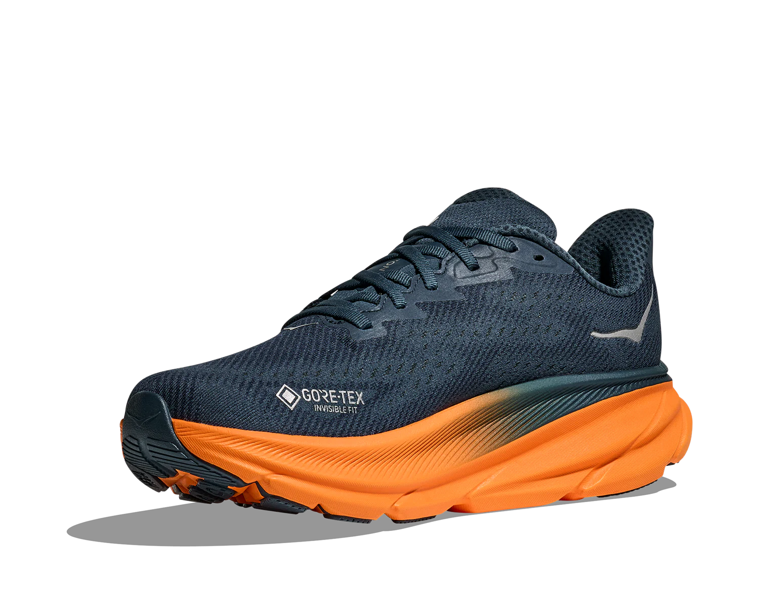 Hoka M CLIFTON 9 GTX Stormy Skies / Orange Zest (HOKA er litt liten – ta en størrelse opp.)