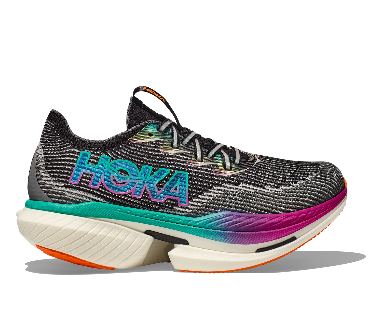 Hoka U CIELO X1 Black / Electric Aqua (HOKA er litt liten – ta en størrelse opp.)