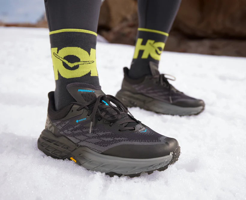 Hoka M SPEEDGOAT 5 GTX SPIKE Black/Black (HOKA er litt liten – ta en størrelse opp.)
