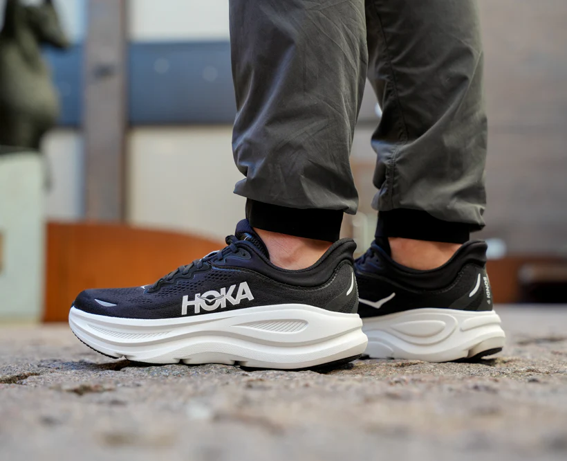 Hoka M BONDI 9 Black / White (HOKA er litt liten – ta en størrelse opp.)