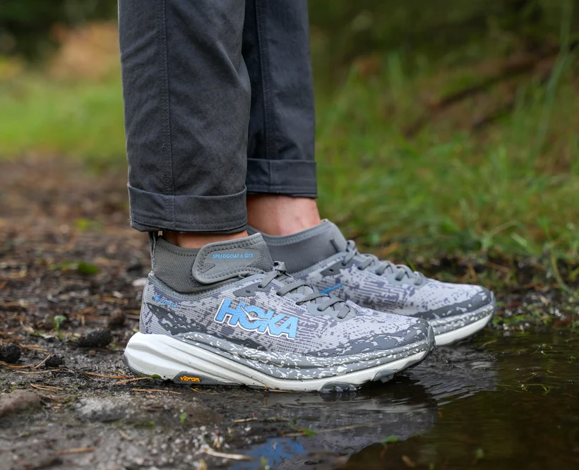 Hoka W SPEEDGOAT 6 MID GTX Asteroid / Cosmic Grey (HOKA er litt liten – ta en størrelse opp.)