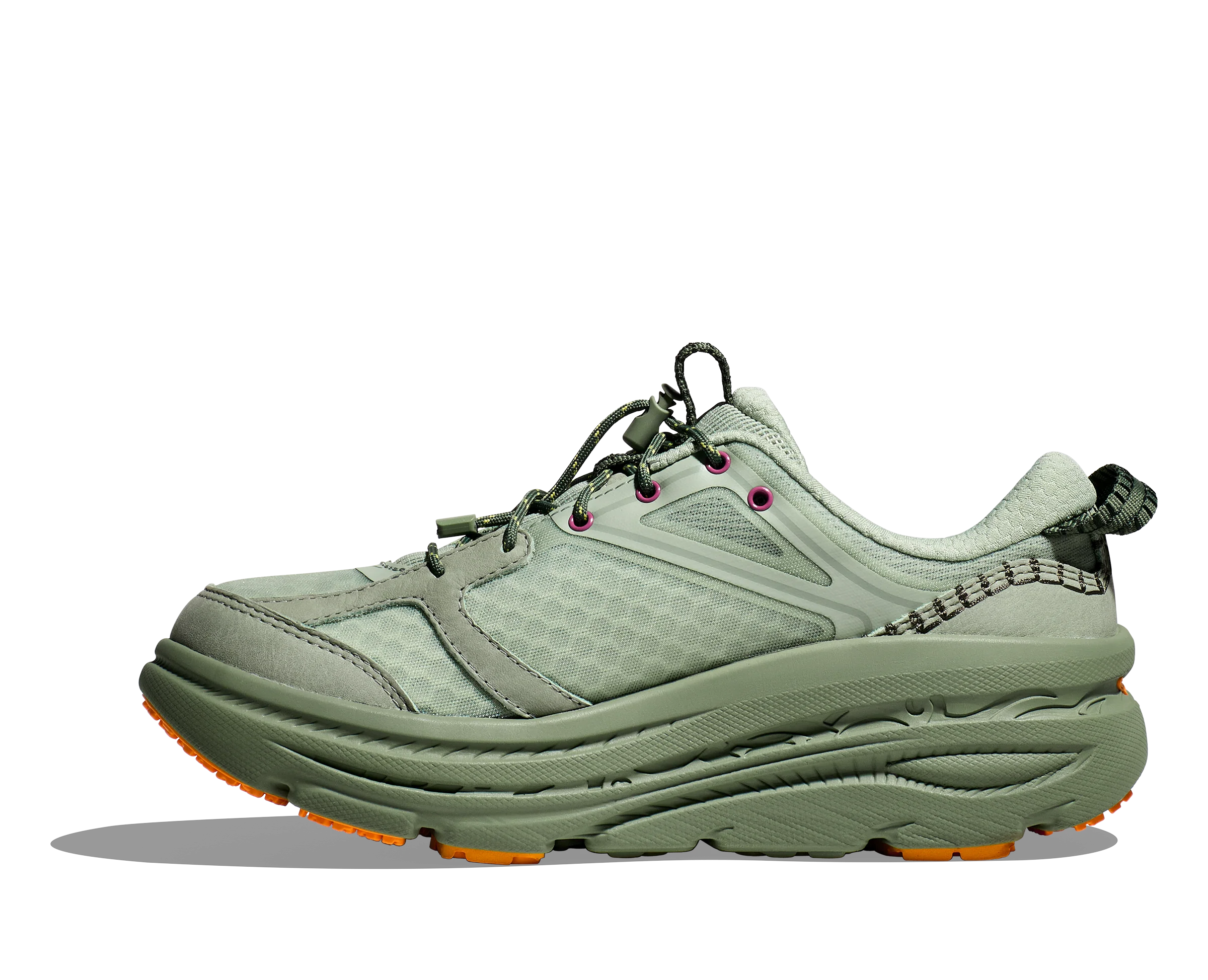 BONDI 8 SHELL CORAL / PEACH PARFAIT (HOKA er litt liten – ta en størrelse opp.)