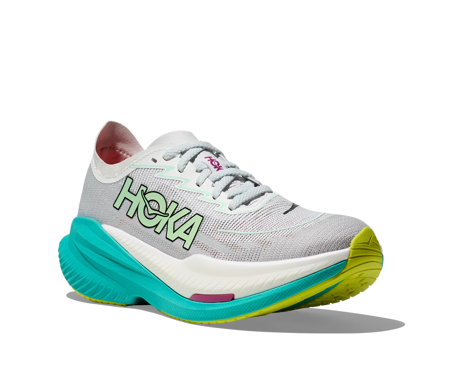 Hoka W MACH X 2 Frost / Electric Aqua (HOKA er litt liten – ta en størrelse opp.)