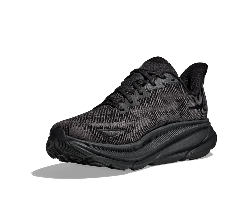 Hoka W CLIFTON 9 Black / Black (HOKA er litt liten – ta en størrelse opp.)