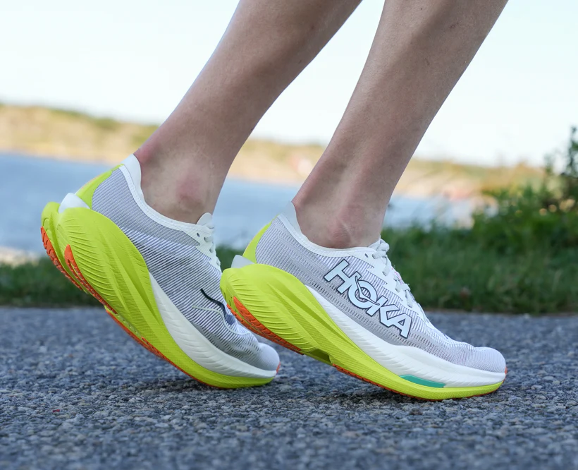 Hoka M MACH X 2 Frost / Citrus (HOKA er litt liten – ta en størrelse opp.)