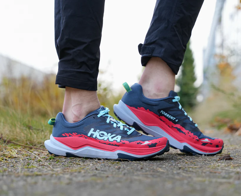 Hoka M TORRENT 4 Stormy Skies / Cerise (HOKA er litt liten – ta en størrelse opp.)
