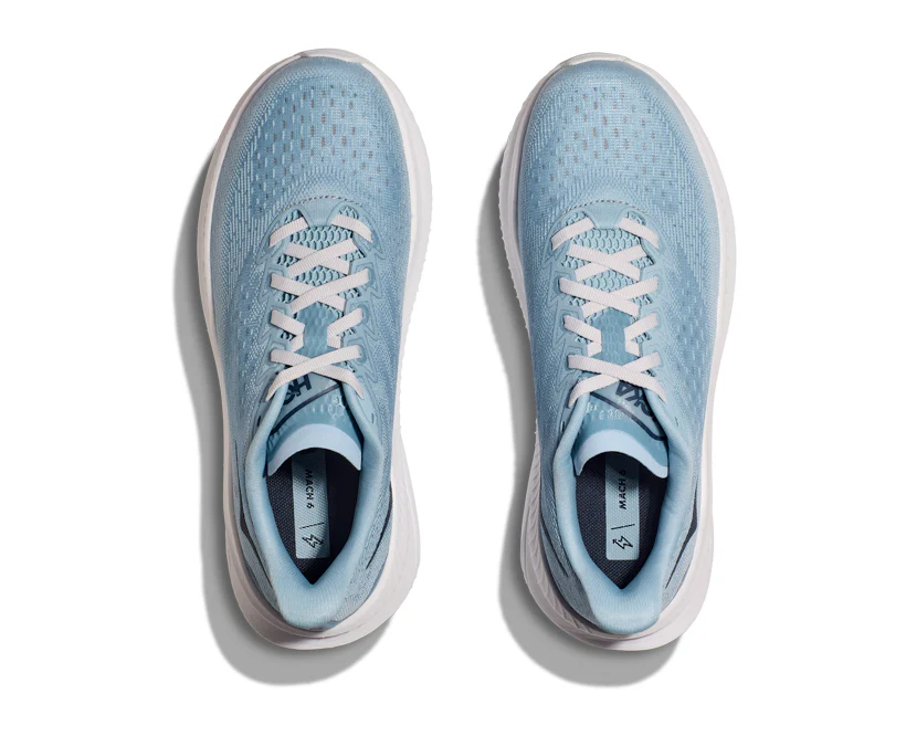 Hoka W MACH 6 LA Drizzle / White (HOKA er litt liten – ta en størrelse opp.)