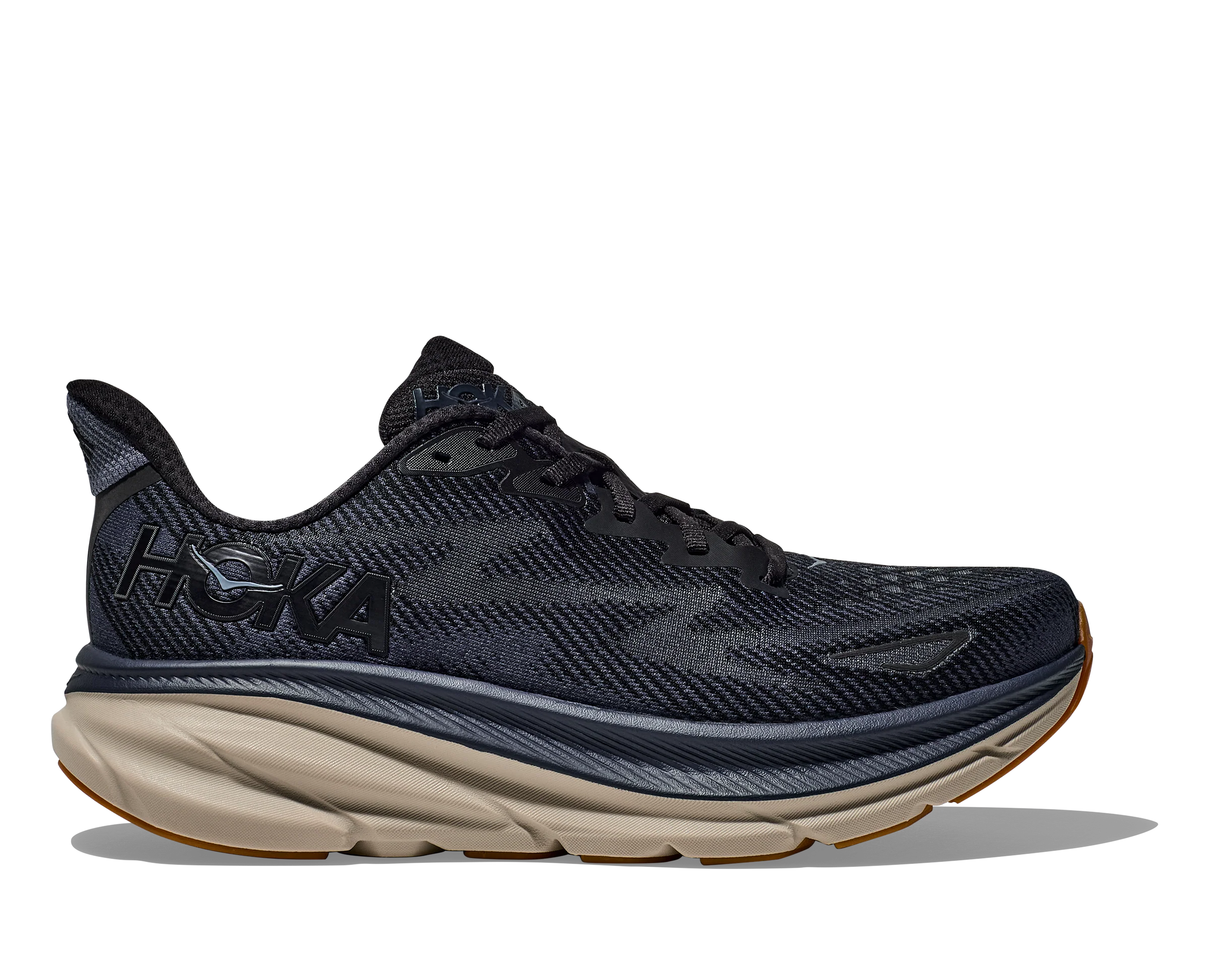Hoka M CLIFTON 9 Black / Varsity Navy (HOKA er litt liten – ta en størrelse opp.)