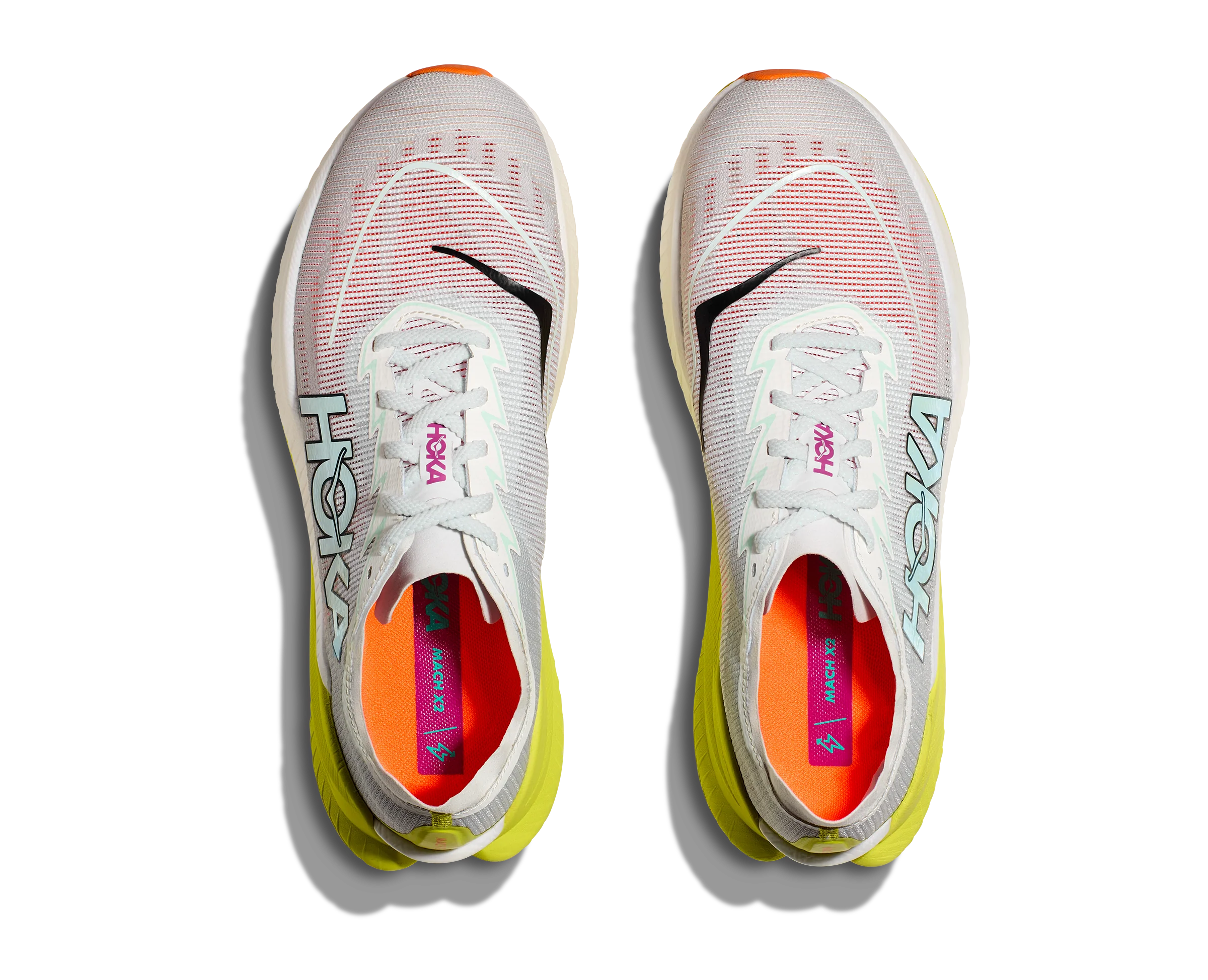 Hoka M MACH X 2 Frost / Citrus (HOKA er litt liten – ta en størrelse opp.)