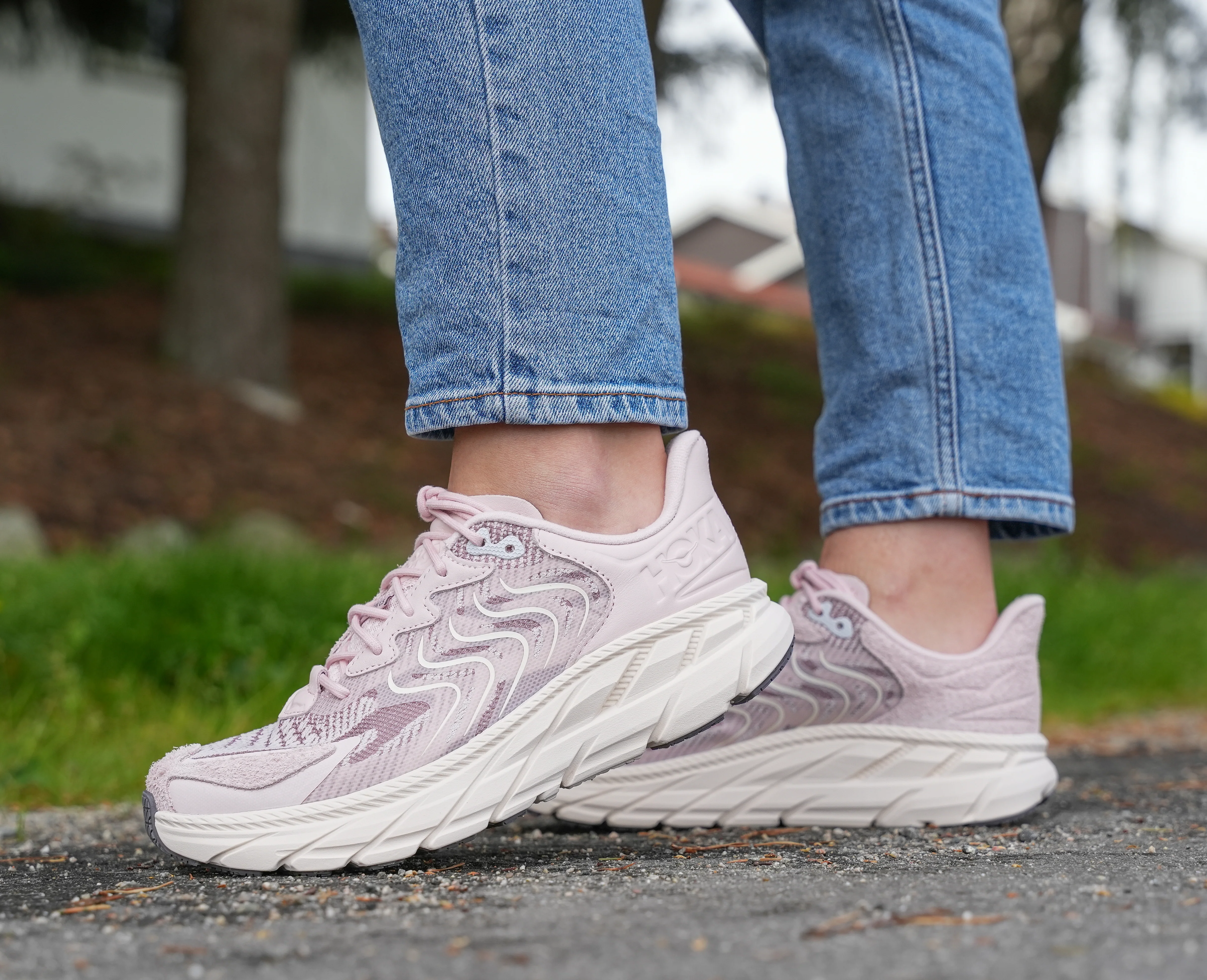 Hoka U CLIFTON LS Cosmic Pearl / Galaxy (HOKA er litt liten – ta en størrelse opp.)