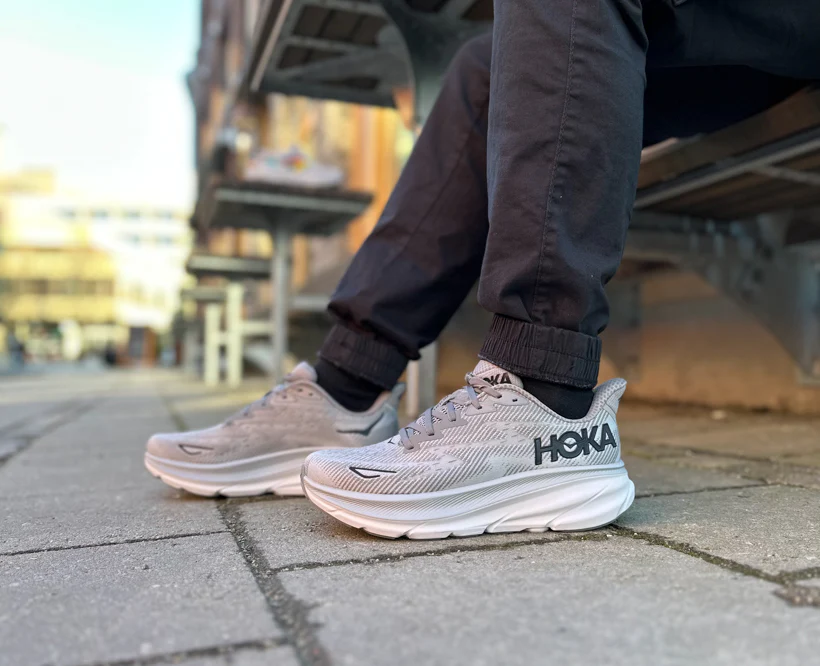 Hoka M CLIFTON 9 Harbor Mist / Black (HOKA er litt liten – ta en størrelse opp.)