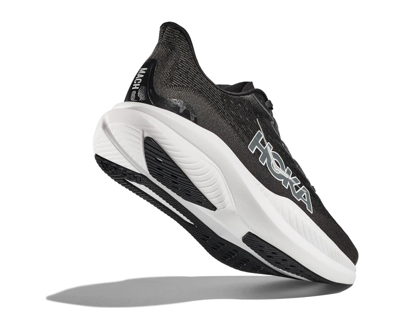 Hoka M MACH 6 WIDE Black / White (HOKA er litt liten – ta en størrelse opp.)