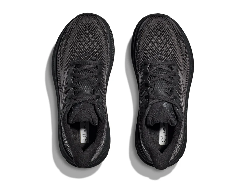Hoka M CLIFTON 9 WIDE Black / Black (HOKA er litt liten – ta en størrelse opp.)