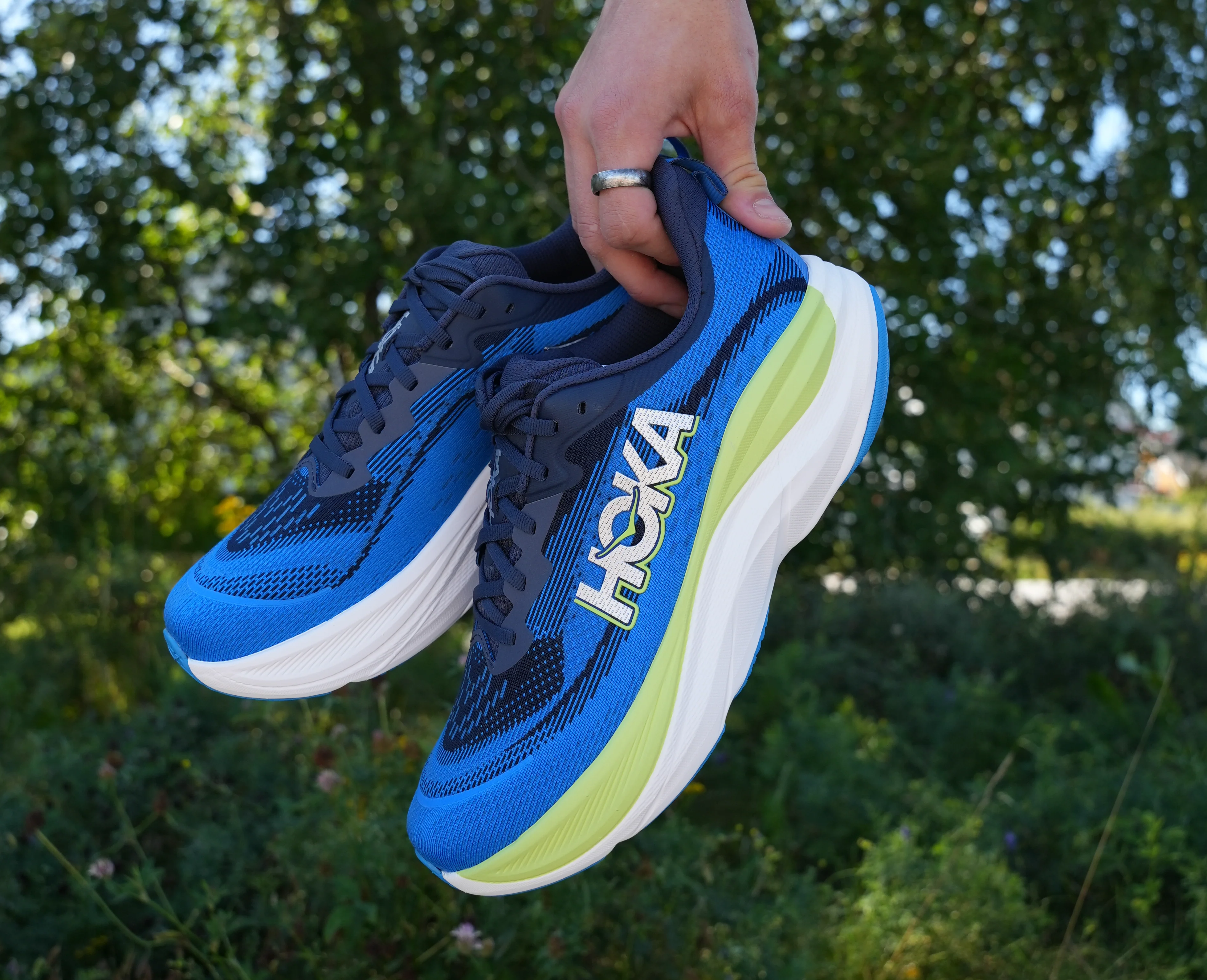 Hoka M SKYFLOW Varsity Navy / Electric Cobalt (HOKA er litt liten – ta en størrelse opp.)