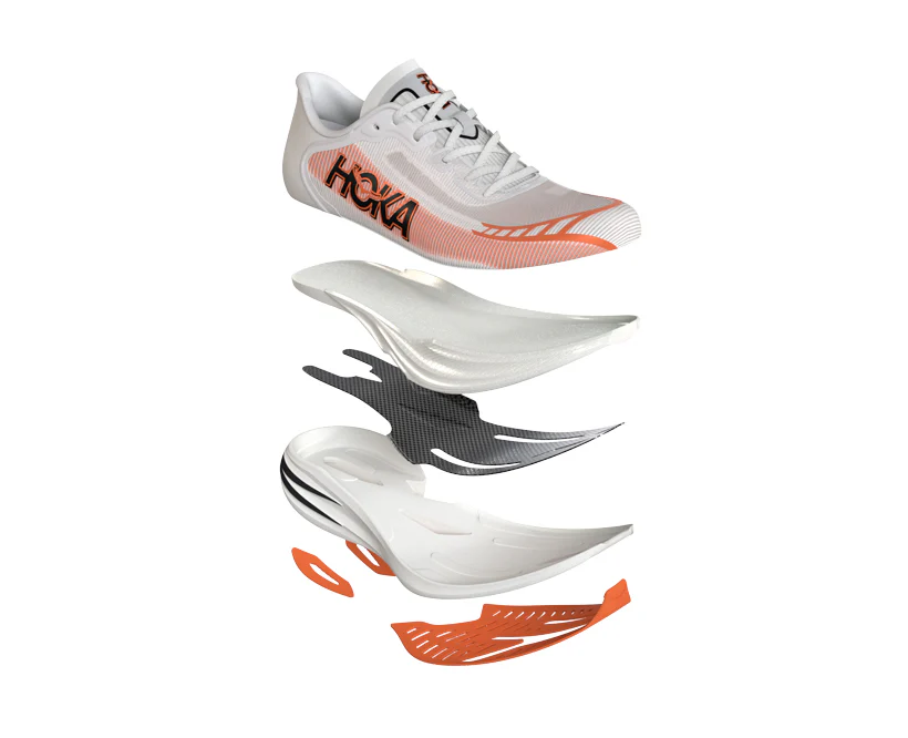 Hoka U CIELO X1 2.0 Frost / Lava (HOKA er litt liten – ta en størrelse opp.)