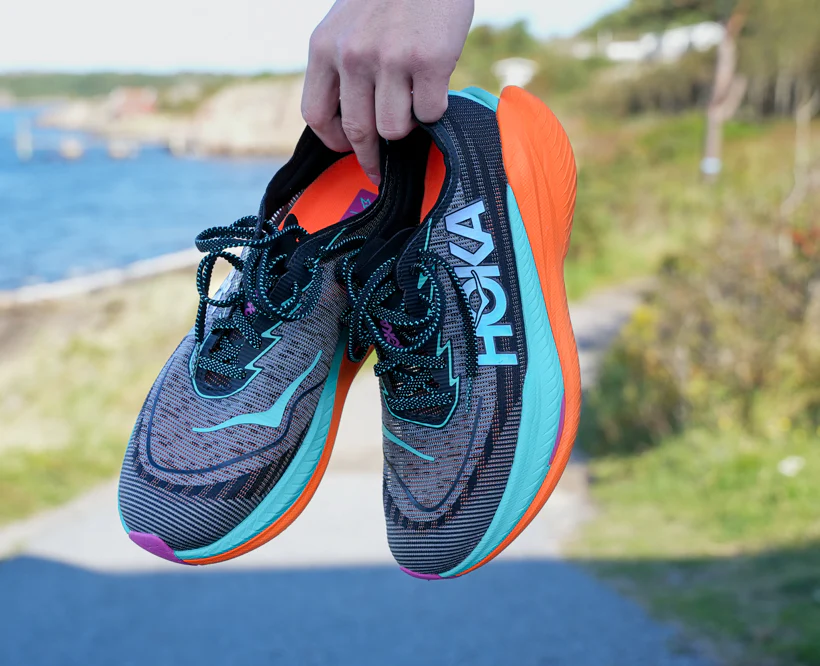 Hoka M MACH X 2 WIDE Black / Electric Aqua (HOKA er litt liten – ta en størrelse opp.)