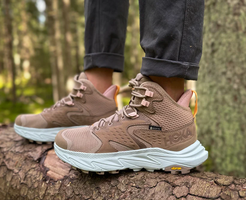 Hoka W ANACAPA 2 MID GTX Dune / Ice Flow (HOKA er litt liten – ta en størrelse opp.)