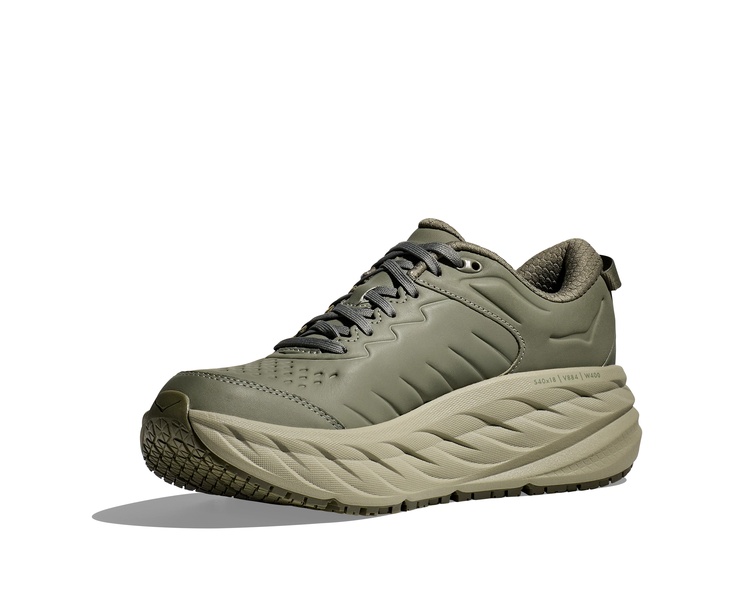 BONDI 8 Harbour Mist/Lunar Rock (HOKA er litt liten – ta en størrelse opp.)