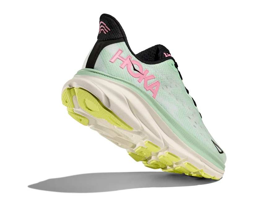 Hoka W CLIFTON 9 Mint Fluorite / Snow Melt (HOKA er litt liten – ta en størrelse opp.)