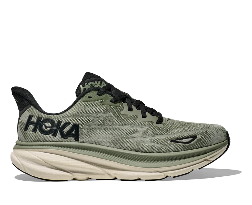 Hoka M CLIFTON 9 Sea Moss / Forest Lichen (HOKA er litt liten – ta en størrelse opp.)